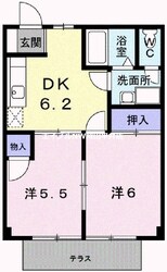 サンシティ臼井Ａの物件間取画像